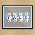 Yale Bulldogs Lineup Print