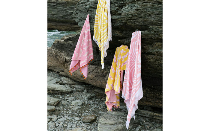 Zebra Palm Beach Towels